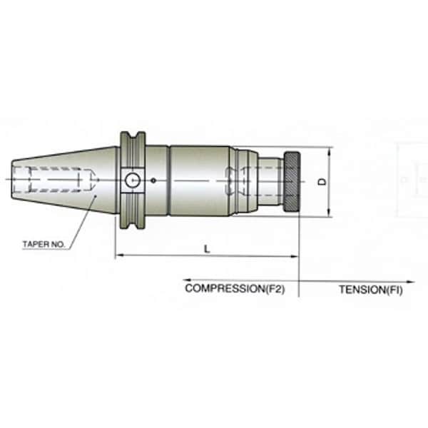 Yg-1 Tool V50 Tens./Comp. Tap Holder No 3 JL050 - main